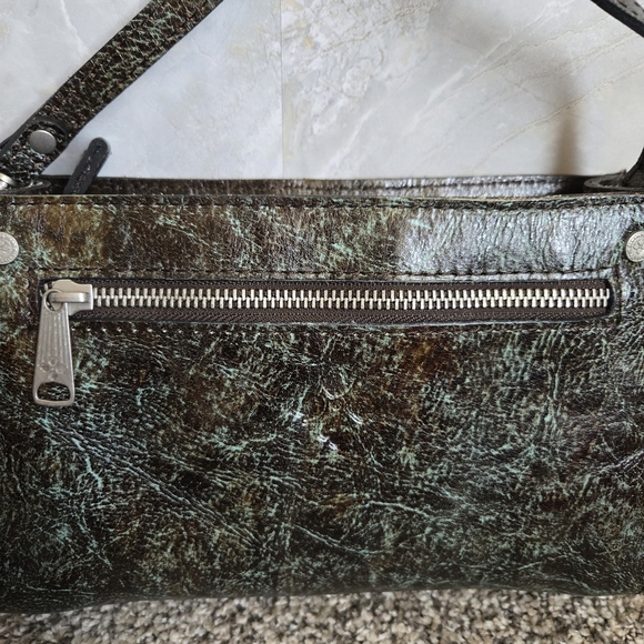 Patricia Nash Brown and Blue Floral Embossed Clutch - Picture 6 of 12